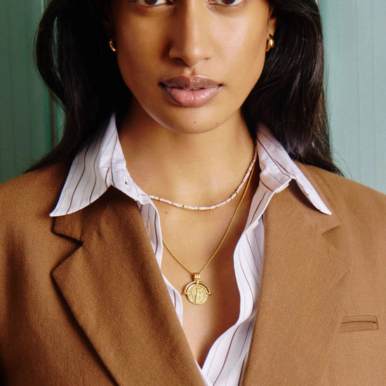 Micro Pearl Beaded Necklace | 18k Gold Plated/Pearl Necklaces Missoma 