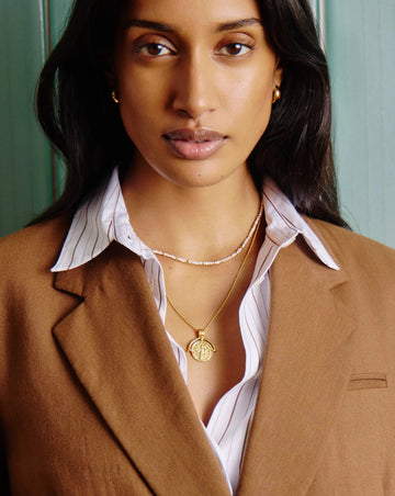 Micro Pearl Beaded Necklace | 18k Gold Plated/Pearl Necklaces Missoma 