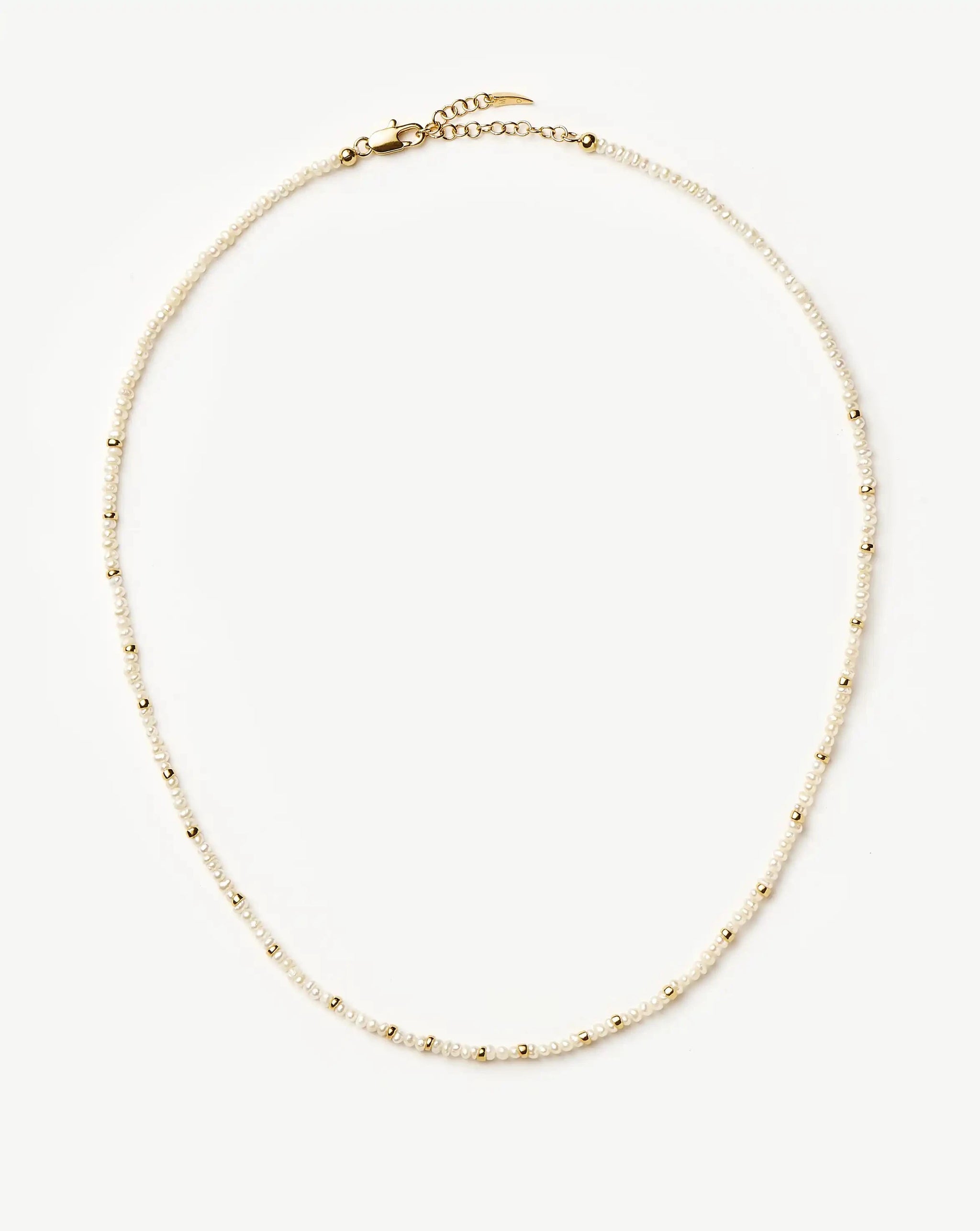 Micro Pearl Beaded Necklace | 18k Gold Plated/Pearl Necklaces Missoma 