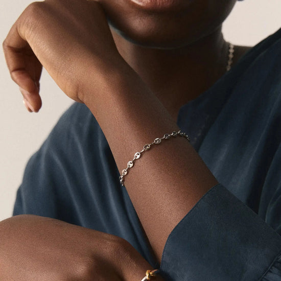 Mini Mariner Chain Bracelet | Silver Plated Bracelets Missoma 