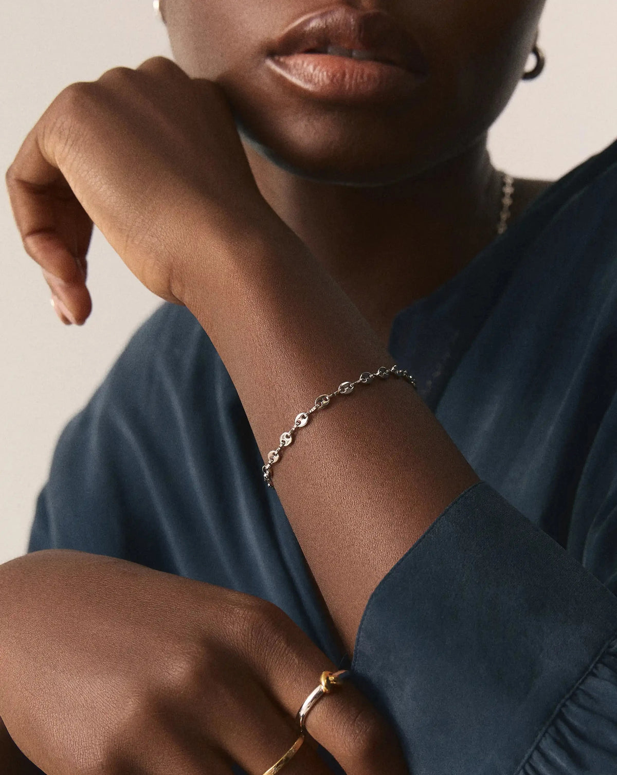 Mini Mariner Chain Bracelet | Silver Plated Bracelets Missoma 
