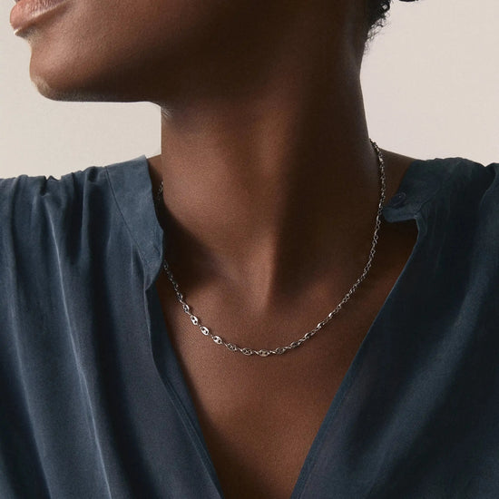 Mini Mariner Chain Necklace | Platinum Plated Necklaces Missoma 