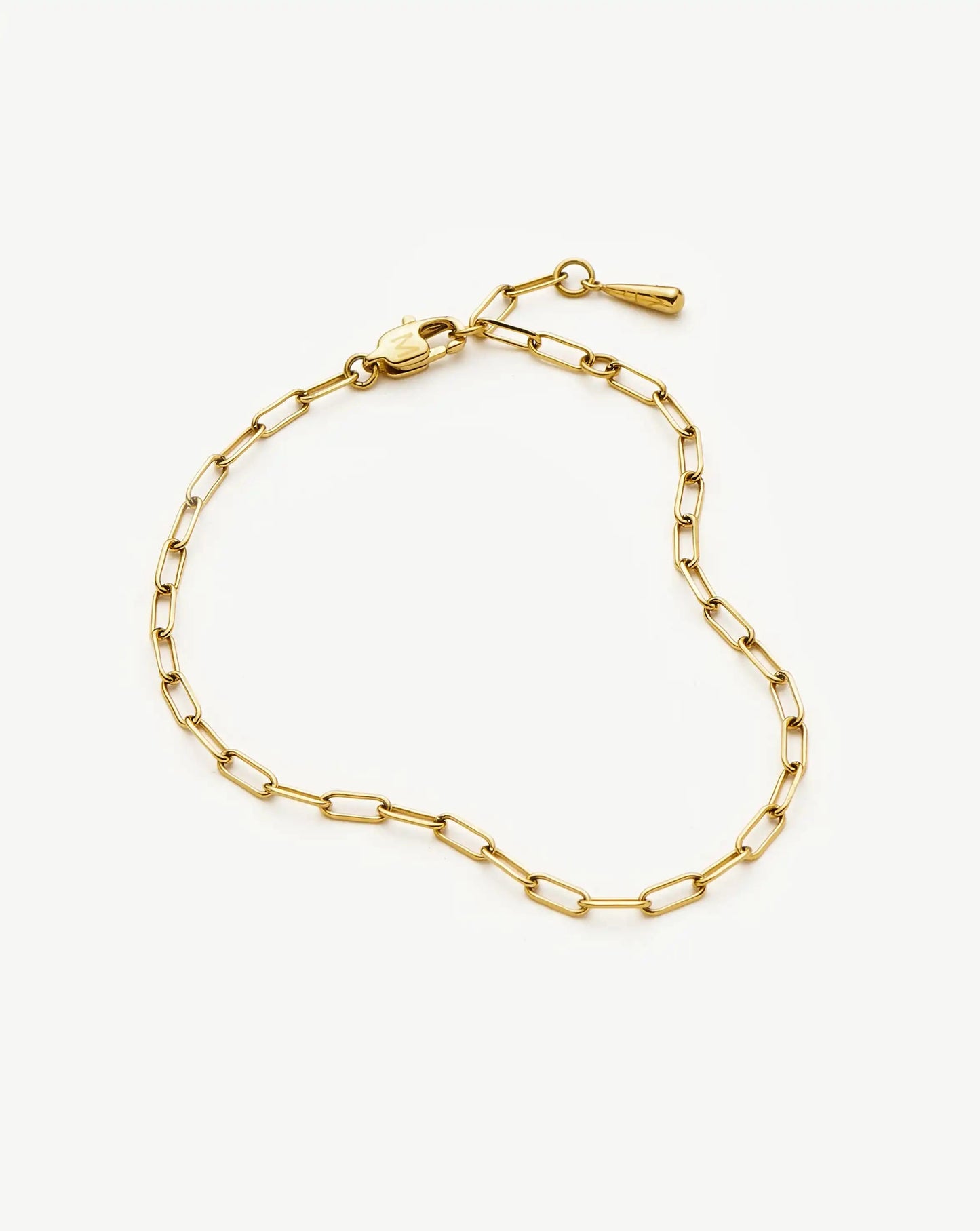 Mini Paperclip Chain Bracelet | 18k Gold Plated Bracelets Missoma 