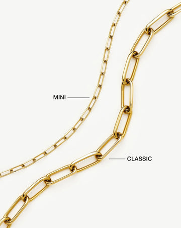 Mini Paperclip Chain Bracelet | 18k Gold Plated Bracelets Missoma 