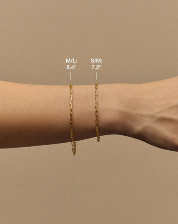 Mini Paperclip Chain Bracelet | 18k Gold Plated Bracelets Missoma 