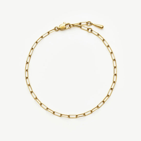 Mini Paperclip Chain Bracelet | 18k Gold Plated Bracelets Missoma 