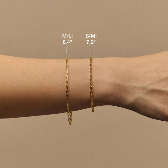 Mini Paperclip Chain Bracelet | Platinum Plated Bracelets Missoma 