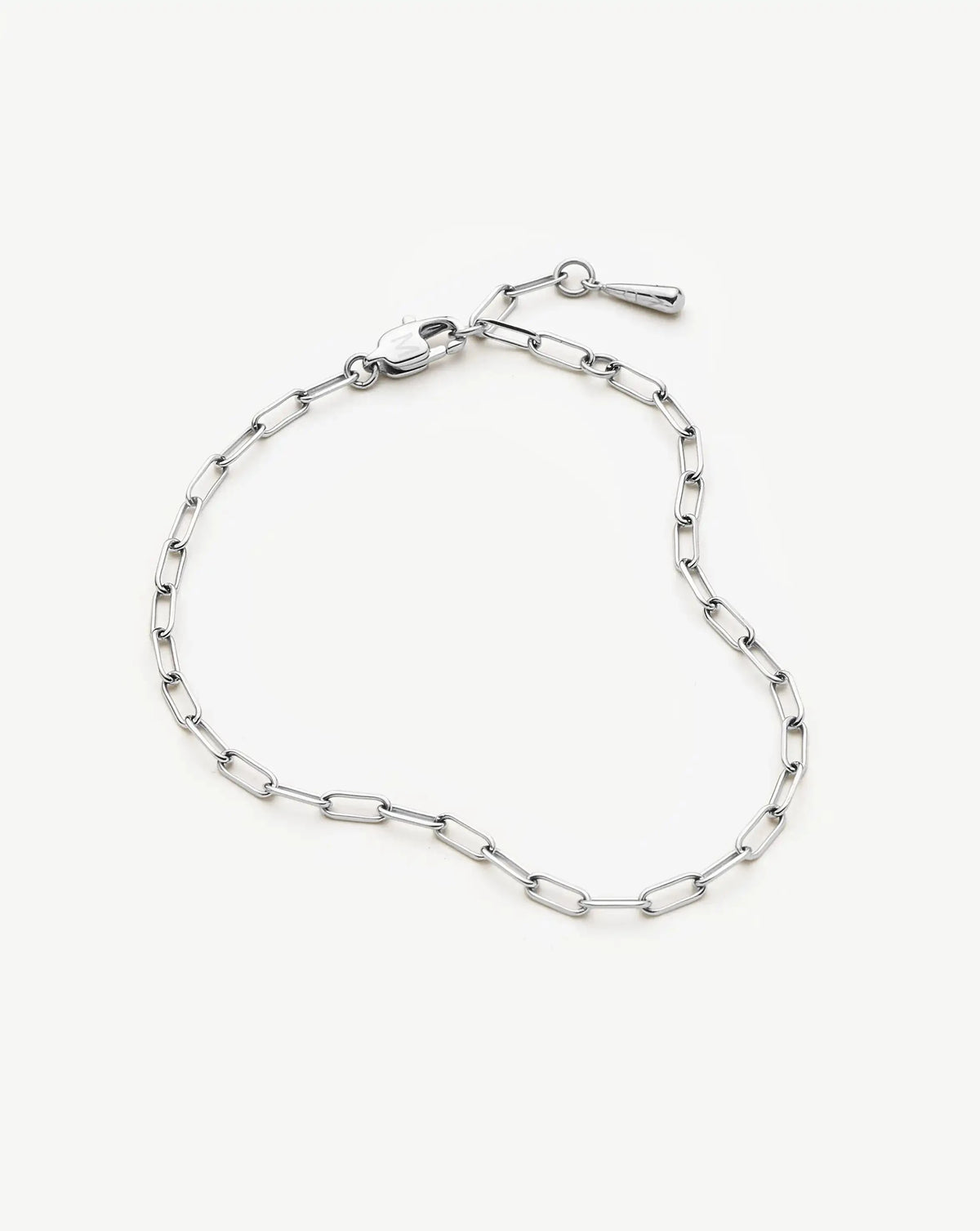 Mini Paperclip Chain Bracelet | Platinum Plated Bracelets Missoma 