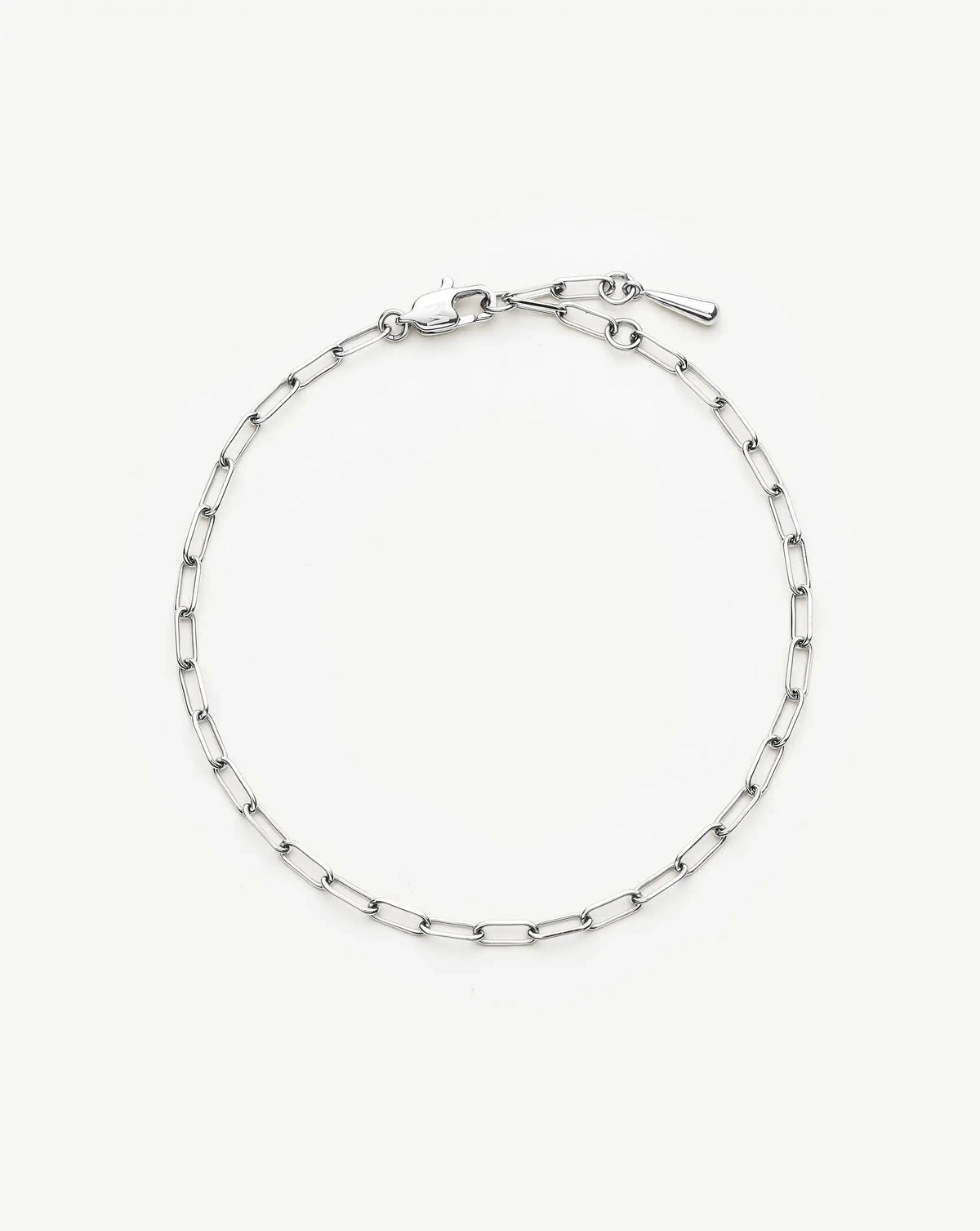 Mini Paperclip Chain Bracelet | Platinum Plated Bracelets Missoma 