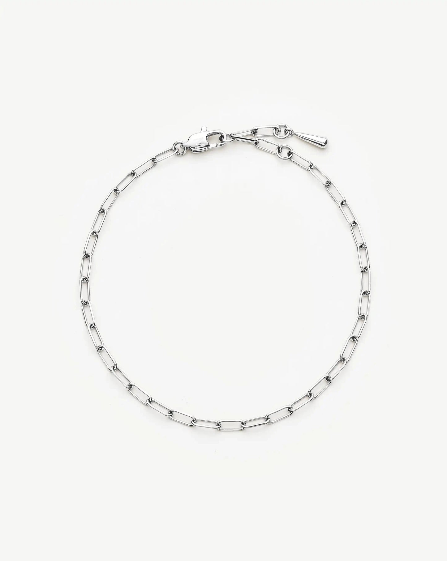 Mini Paperclip Chain Bracelet | Platinum Plated Bracelets Missoma 