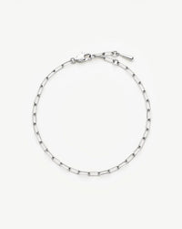 Mini Paperclip Chain Bracelet | Platinum Plated Bracelets Missoma 