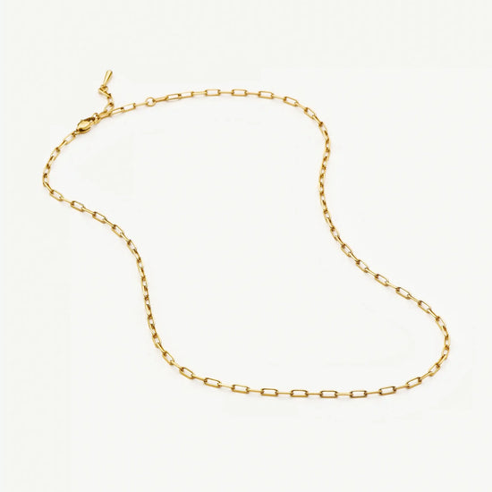 Mini Paperclip Chain Necklace | 18k Gold Plated Necklaces Missoma 