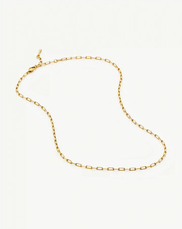 Mini Paperclip Chain Necklace | 18k Gold Plated Necklaces Missoma 