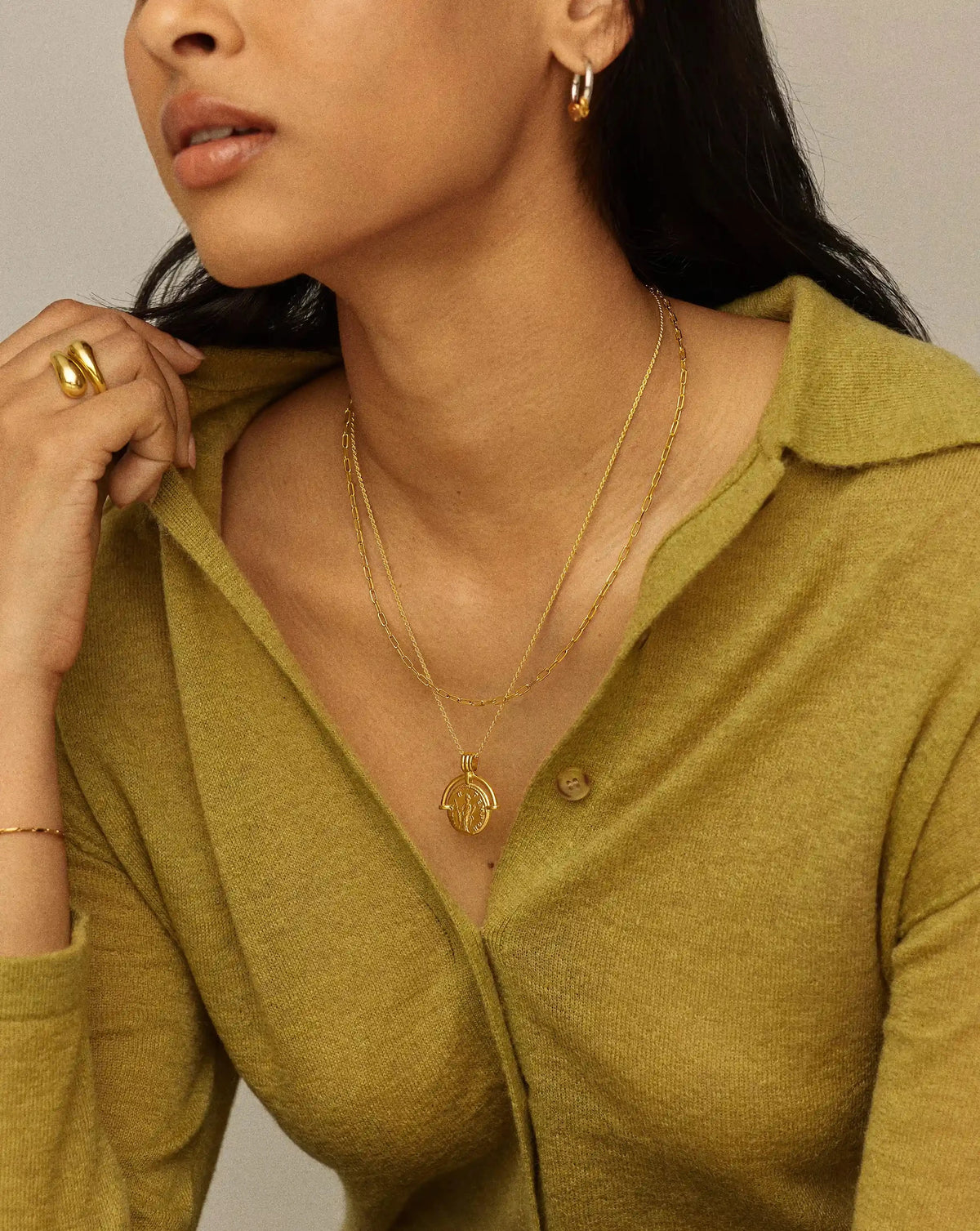 Mini Paperclip Chain Necklace | 18k Gold Plated Necklaces Missoma 