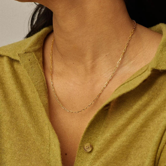 Mini Paperclip Chain Necklace | 18k Gold Plated Necklaces Missoma 