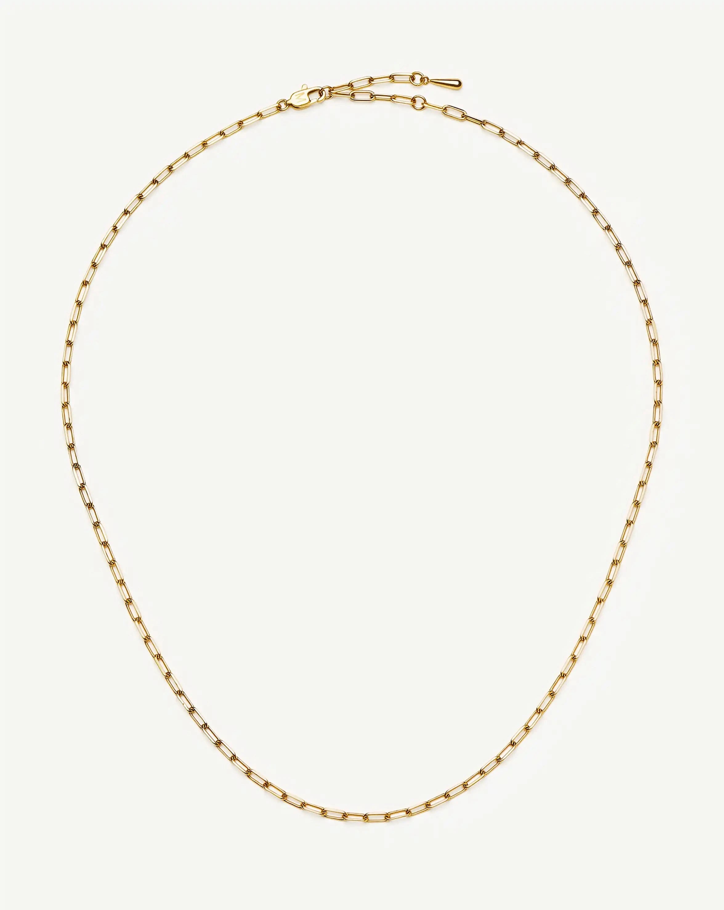 Mini Paperclip Chain Necklace | 18k Gold Plated Necklaces Missoma 