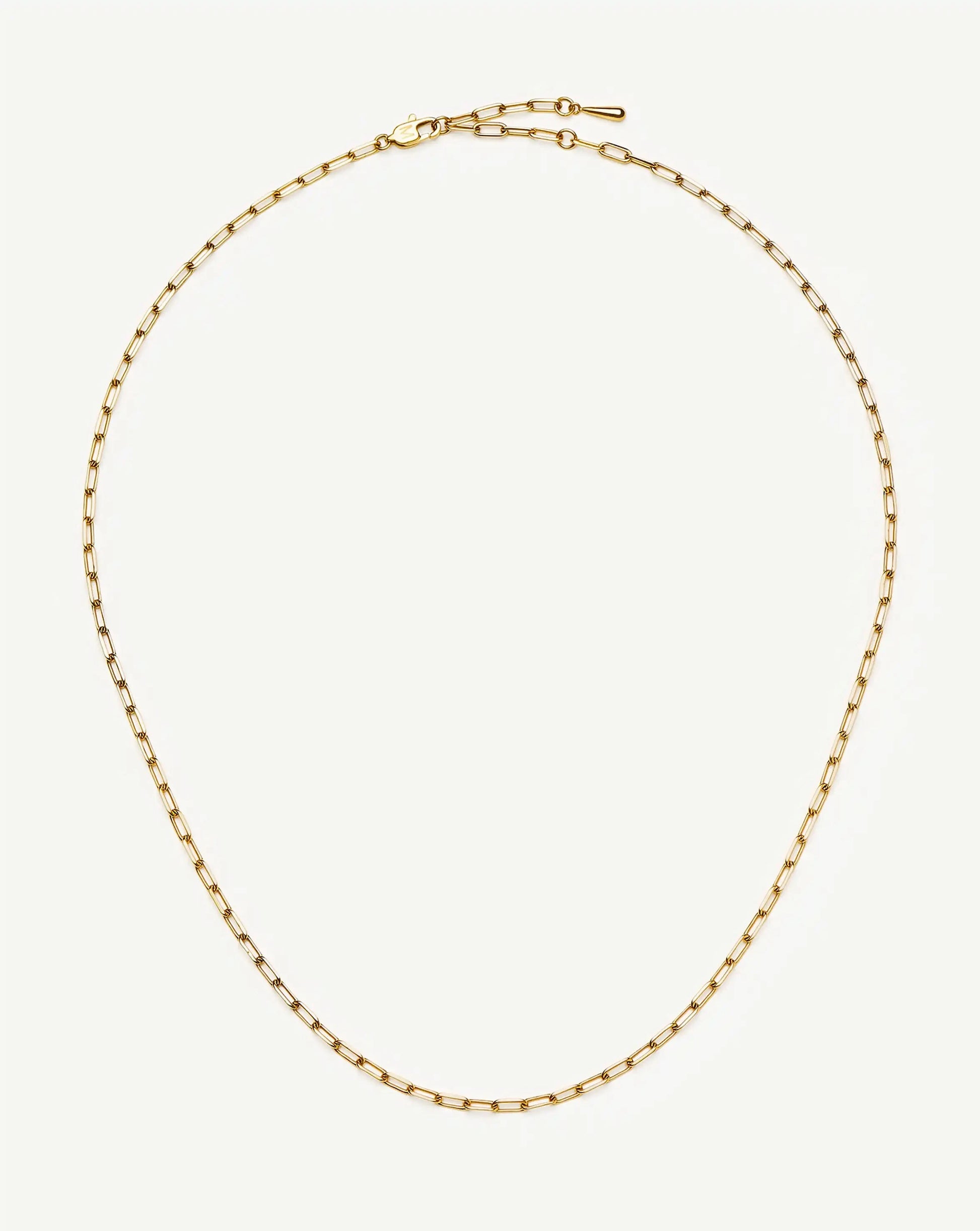Mini Paperclip Chain Necklace | 18k Gold Plated Necklaces Missoma 