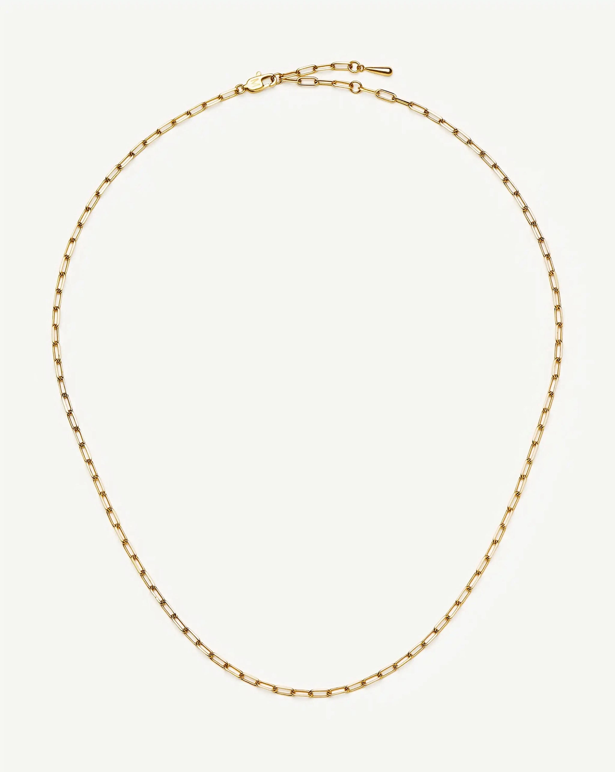 Mini Paperclip Chain Necklace | 18k Gold Plated Necklaces Missoma 