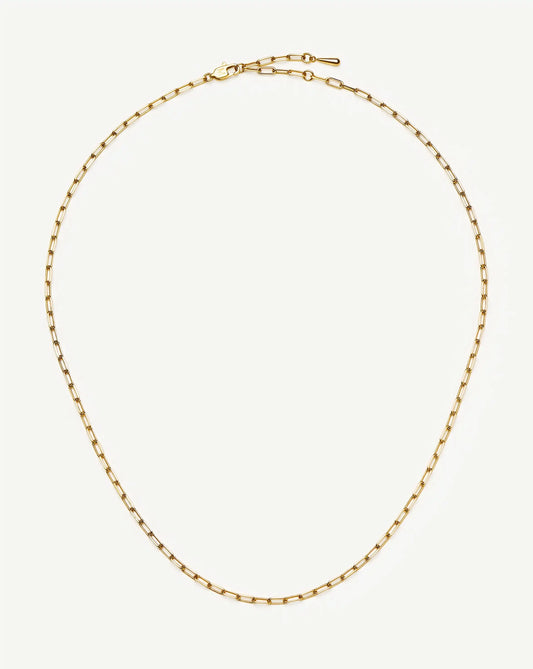 Mini Paperclip Chain Necklace | 18k Gold Plated Necklaces Missoma 