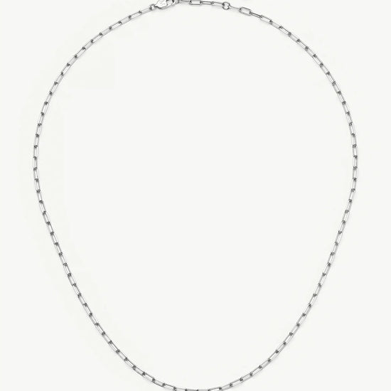 Mini Paperclip Chain Necklace | Platinum Plated Necklaces Missoma 