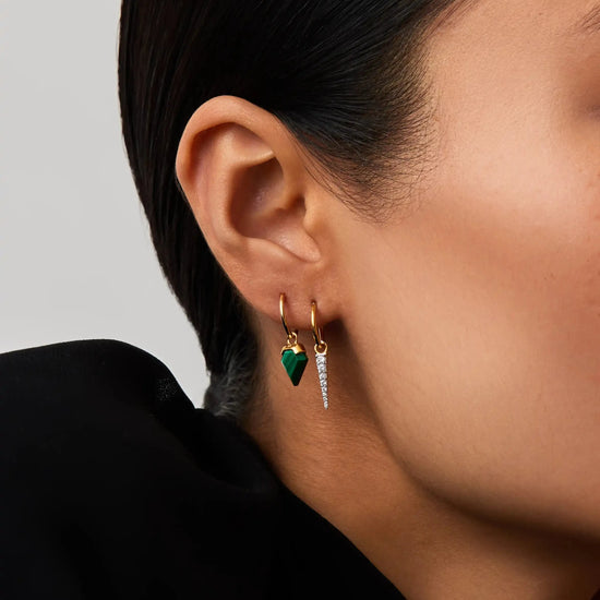 Mini Shield Hoop Earrings Earrings Missoma 