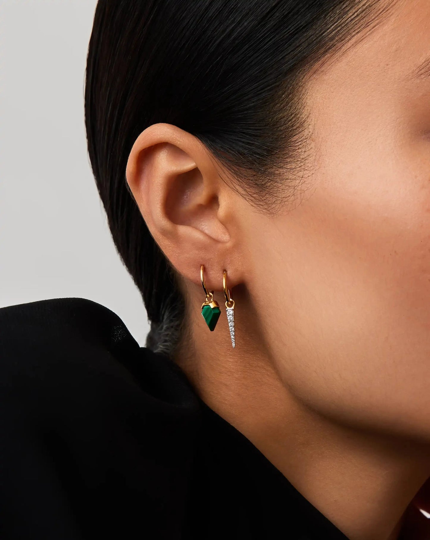 Mini Shield Hoop Earrings Earrings Missoma 