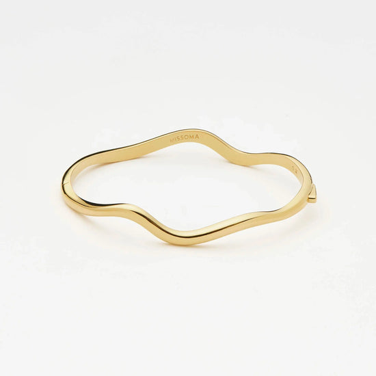Molten Classic Hinged Bangle | 18k Gold Plated Bracelets Missoma 