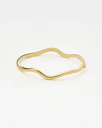 Molten Classic Hinged Bangle | 18k Gold Plated Bracelets Missoma 