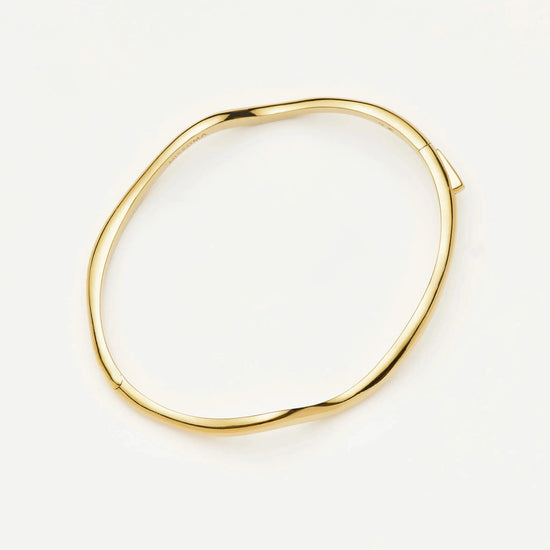 Molten Classic Hinged Bangle | 18k Gold Plated Bracelets Missoma 