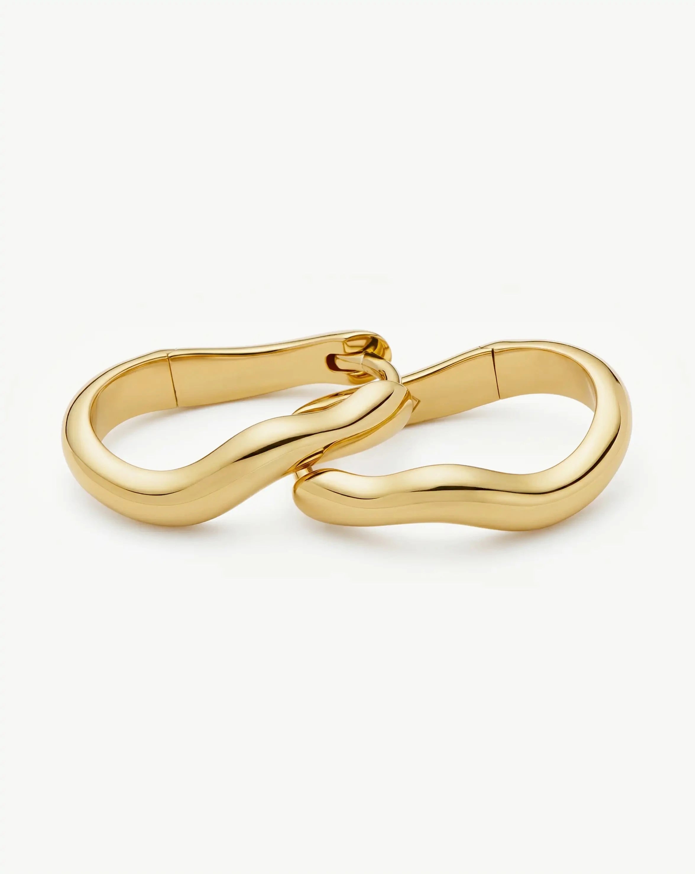 Molten Classic Small Hoop Earrings | 18k Gold Plated Earrings Missoma 