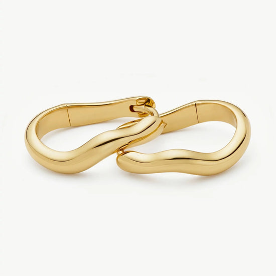 Molten Classic Small Hoop Earrings | 18k Gold Plated Earrings Missoma 