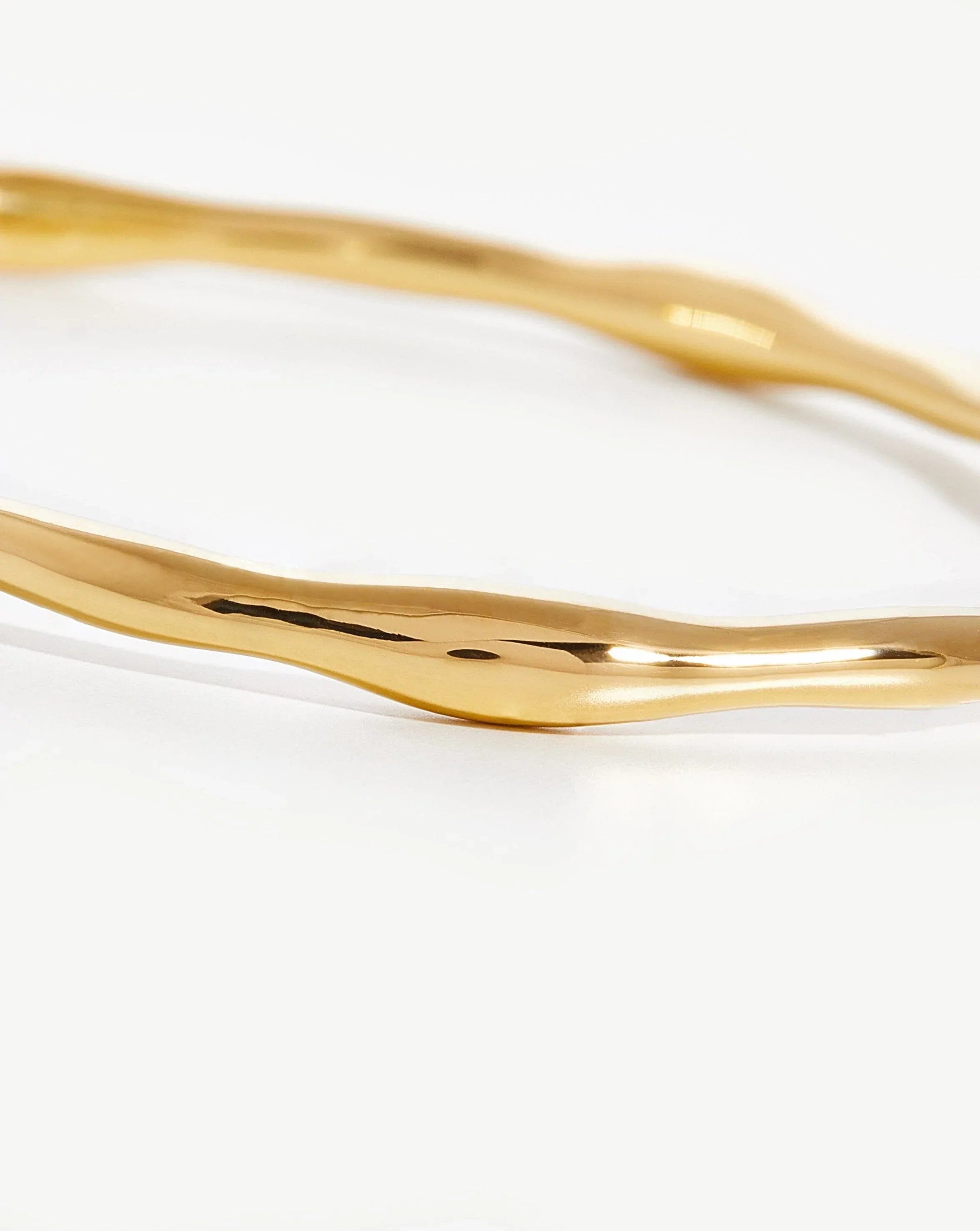 Molten Cuff Bracelet | 18ct Gold Plated Bracelets Missoma 