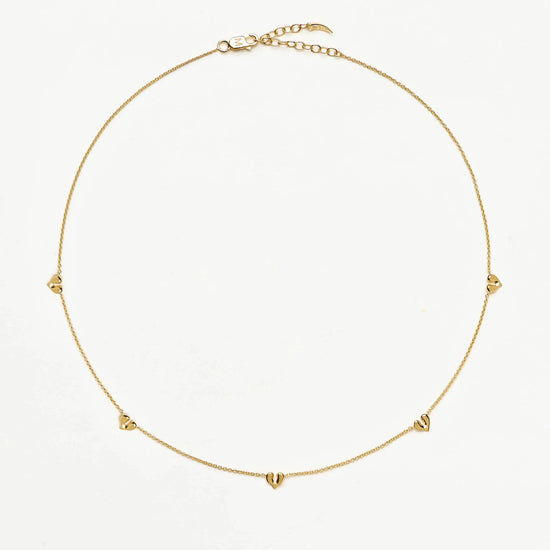 Molten Heart Mini Charm Choker | 18k Gold Vermeil Necklace Missoma 