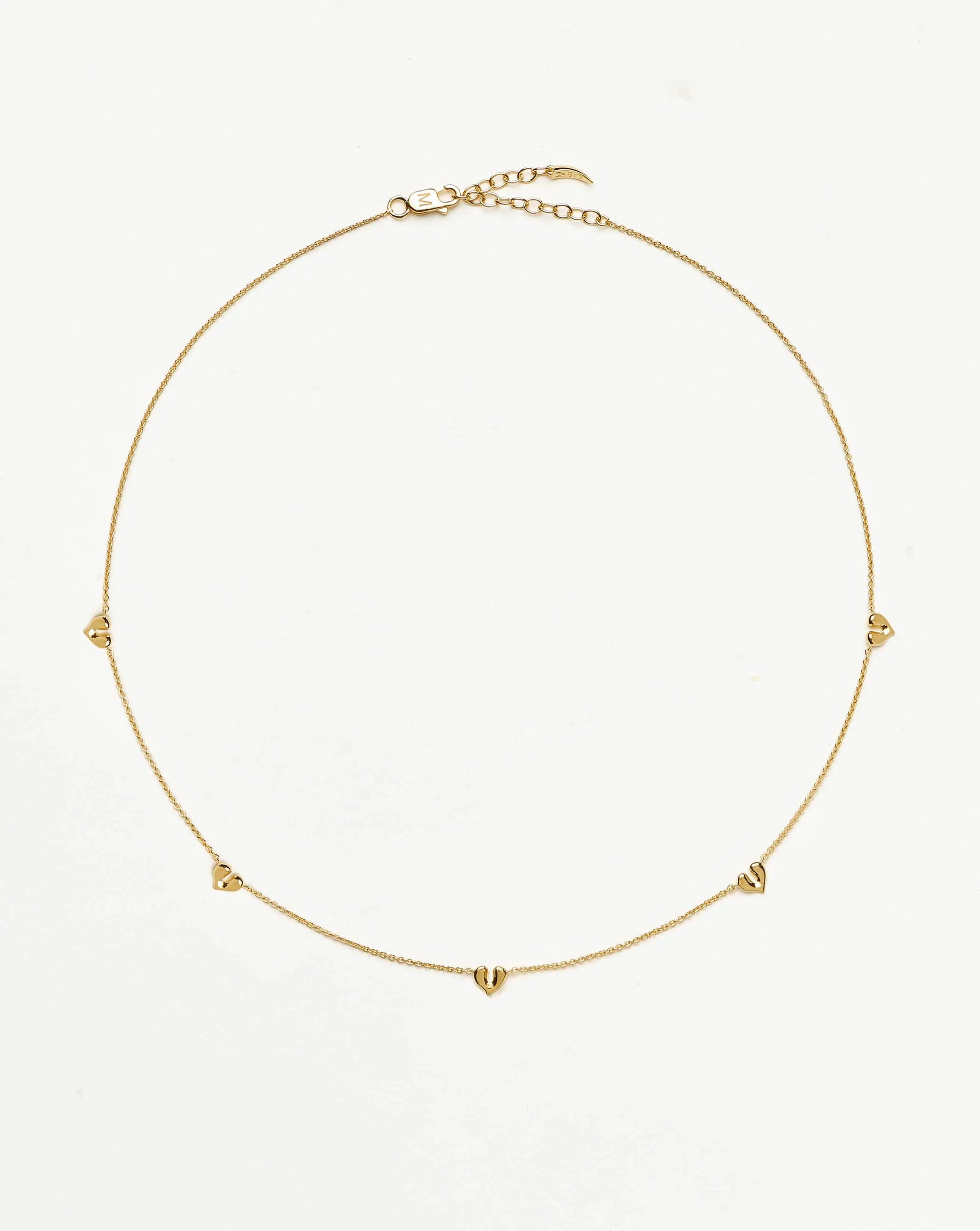 Molten Heart Mini Charm Choker | 18k Gold Vermeil Necklace Missoma 