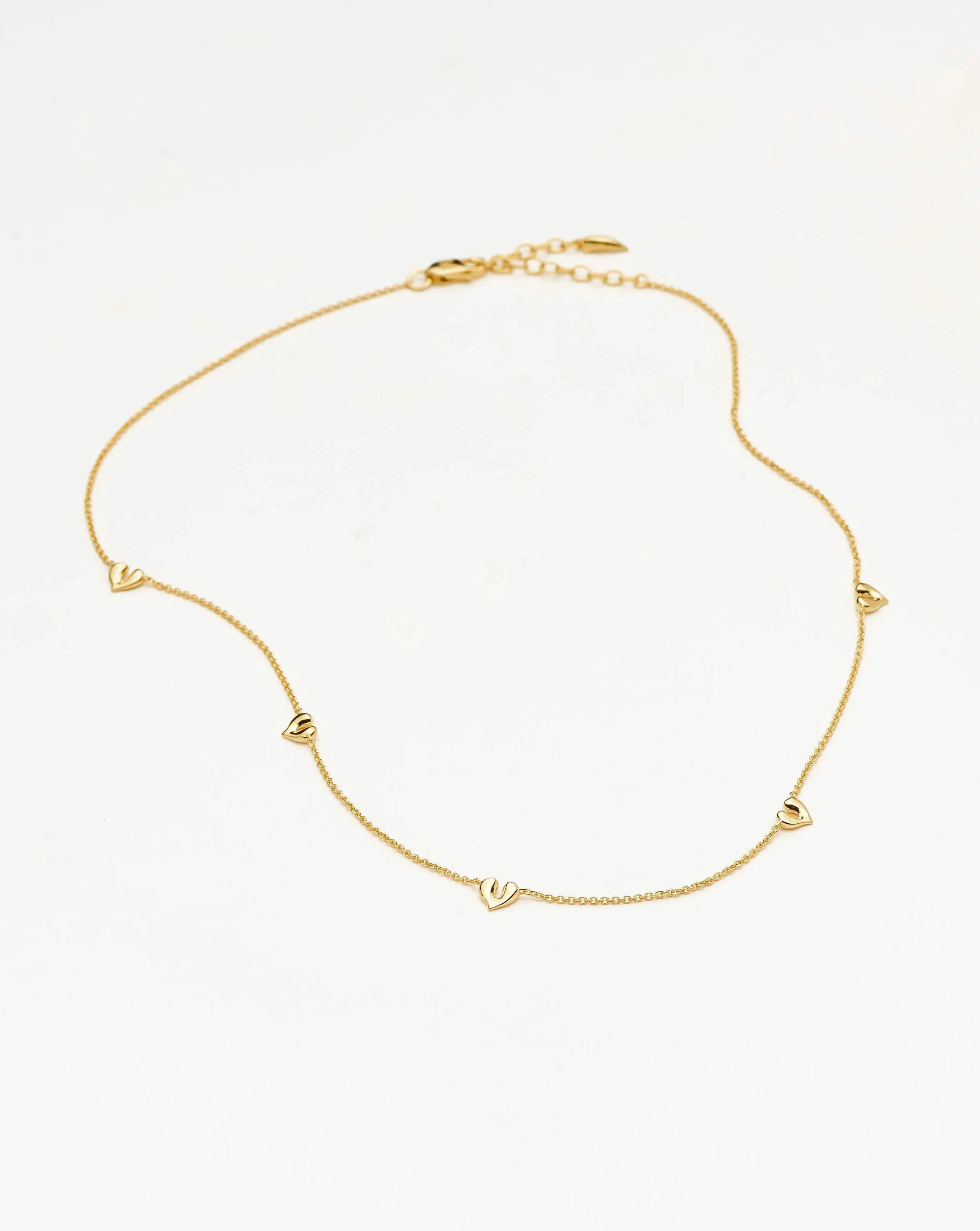 Molten Heart Mini Charm Choker | 18k Gold Vermeil Necklace Missoma 