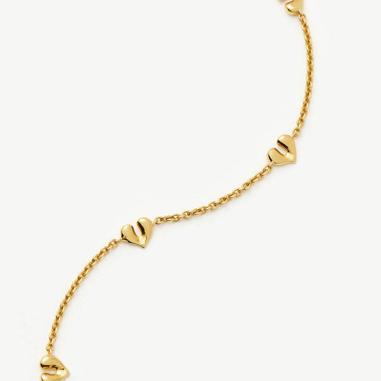 Molten Heart Mini Charm Choker | 18k Gold Vermeil Necklace Missoma 