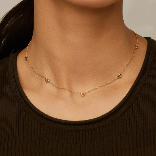 Molten Heart Mini Charm Choker | 18k Gold Vermeil Necklaces Missoma 