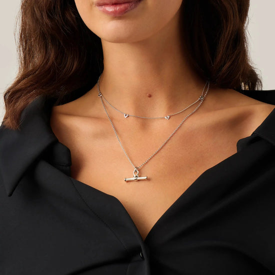 Molten Heart Mini Charm Choker | Sterling Silver Necklace Missoma 