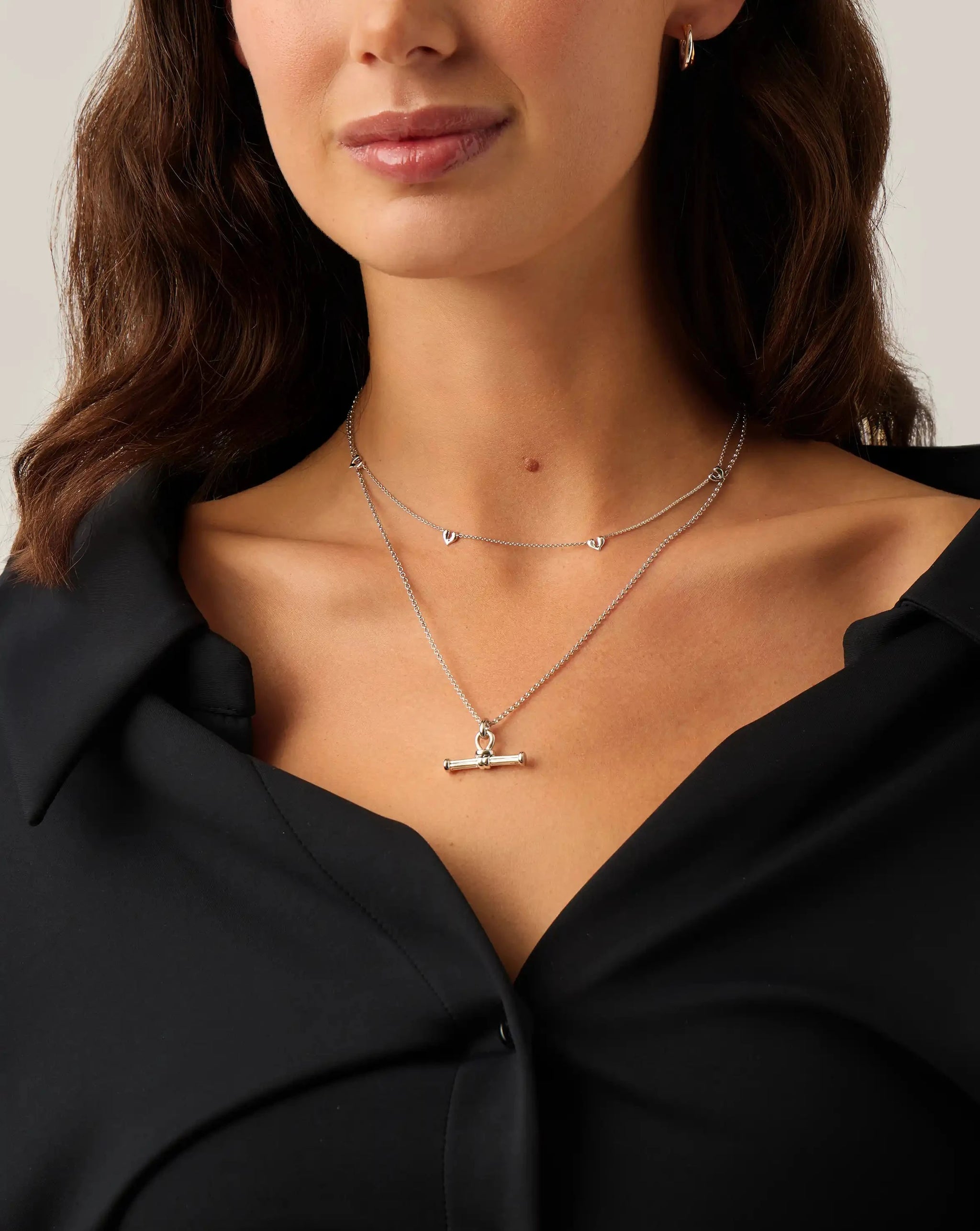 Molten Heart Mini Charm Choker | Sterling Silver Necklace Missoma 