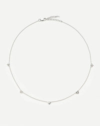 Molten Heart Mini Charm Choker | Sterling Silver Necklace Missoma 