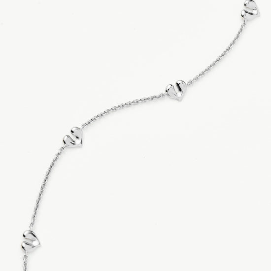 Molten Heart Mini Charm Choker | Sterling Silver Necklace Missoma 