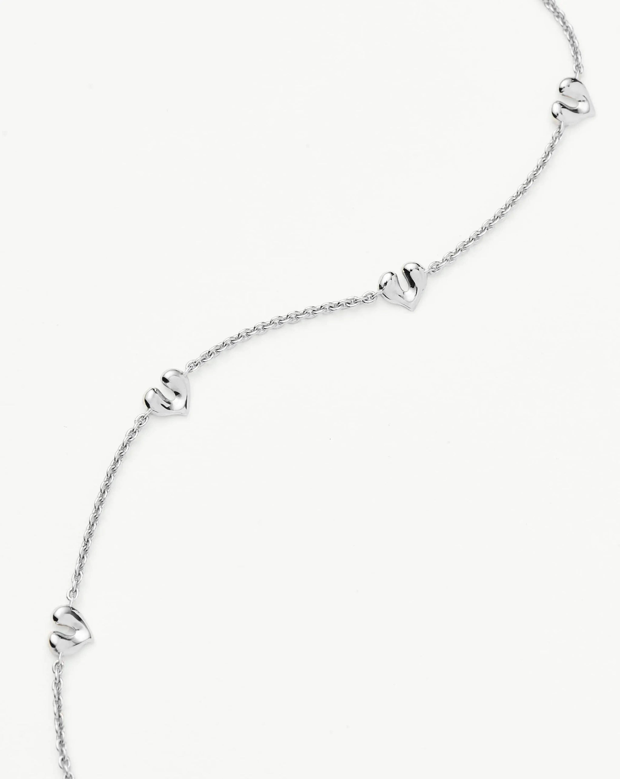 Molten Heart Mini Charm Choker | Sterling Silver Necklace Missoma 
