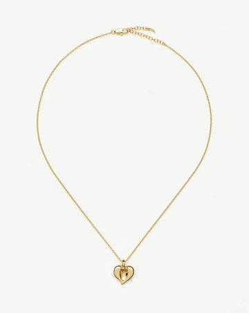 Molten Heart Pendant Necklace | 18k Gold Plated Necklace Missoma 