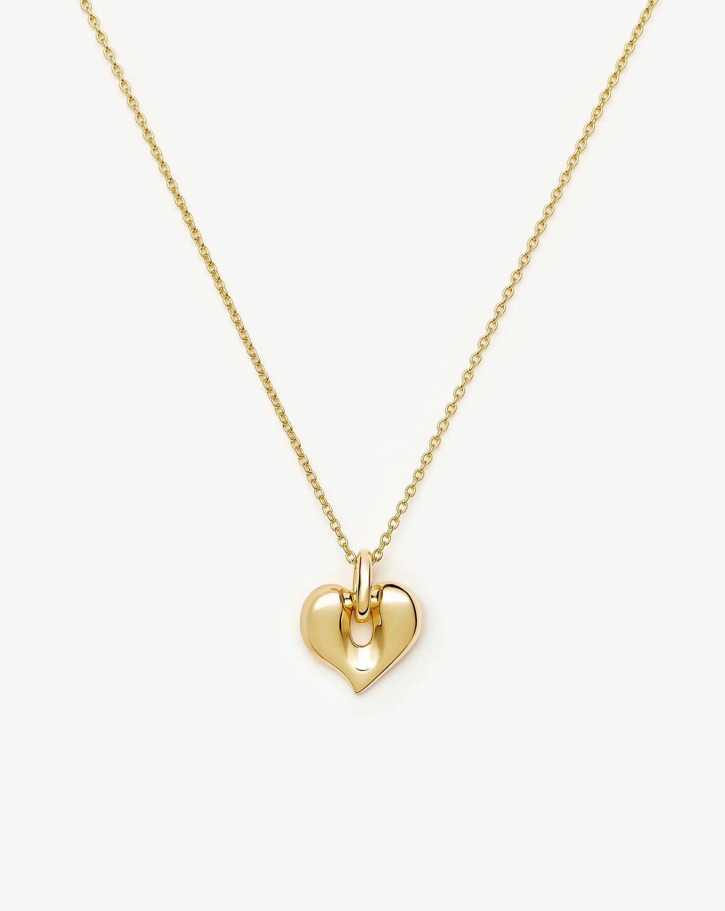 Molten Heart Pendant Necklace | 18k Gold Plated Necklace Missoma 