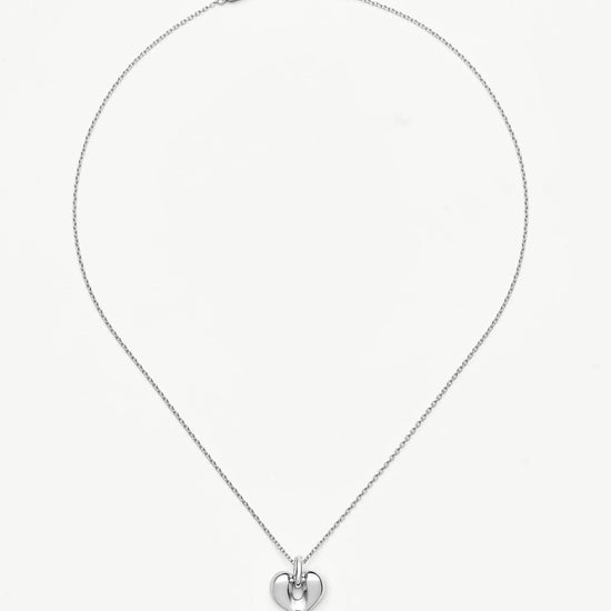 Molten Heart Pendant Necklace | Silver Plated Necklace Missoma 