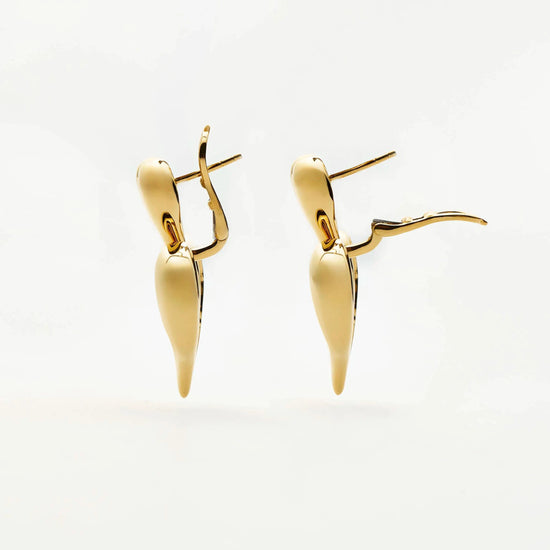 Molten Heart Statement Earrings | 18k Gold Plated Earrings Missoma 