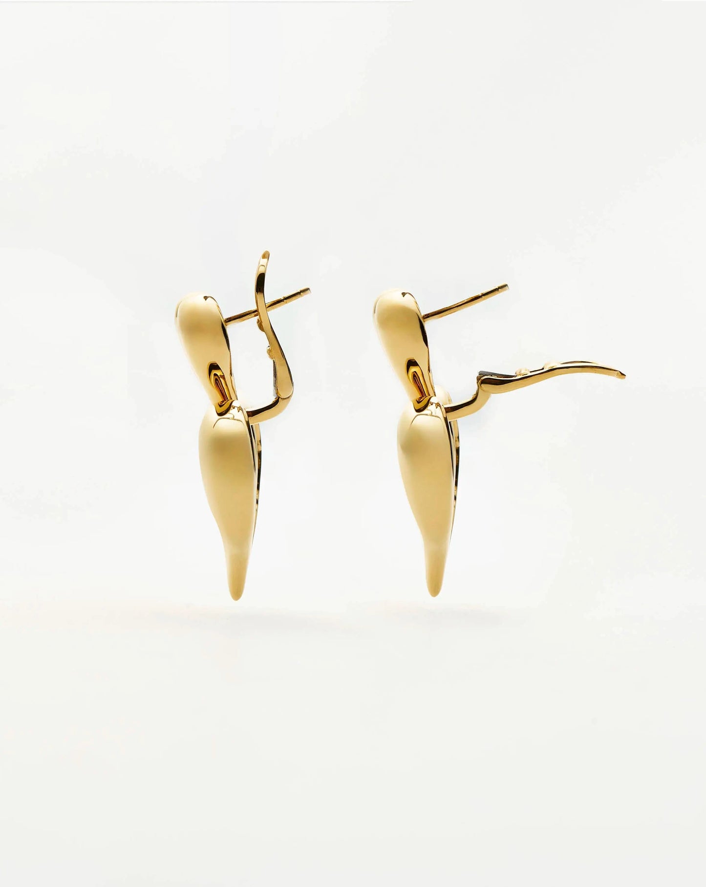 Molten Heart Statement Earrings | 18k Gold Plated Earrings Missoma 