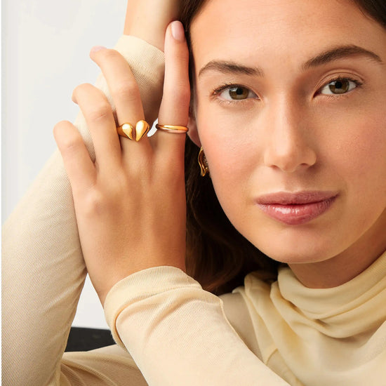 Molten Heartbreaker Statement Ring | 18k Gold Plated Ring Missoma 