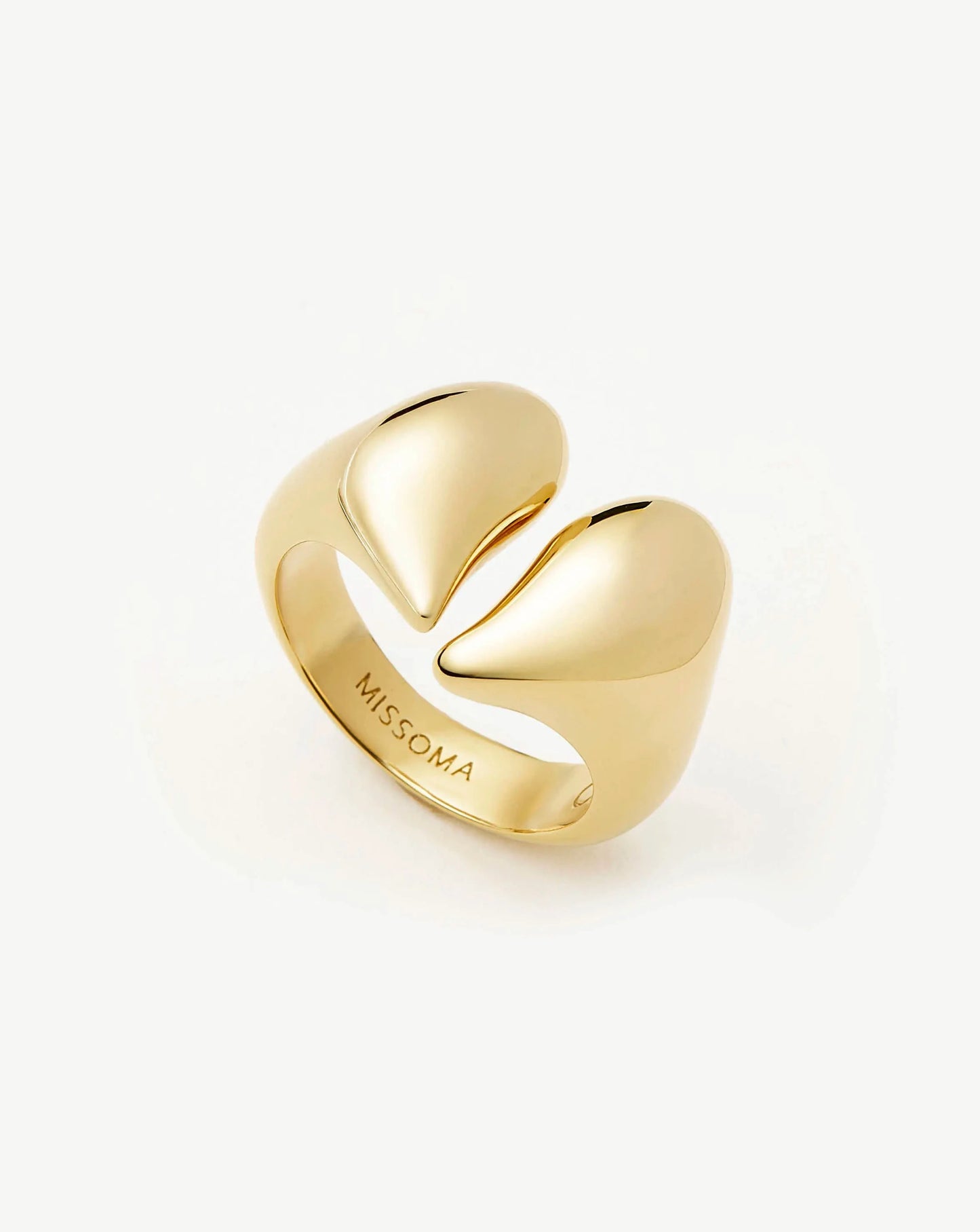 Molten Heartbreaker Statement Ring | 18k Gold Plated Ring Missoma 