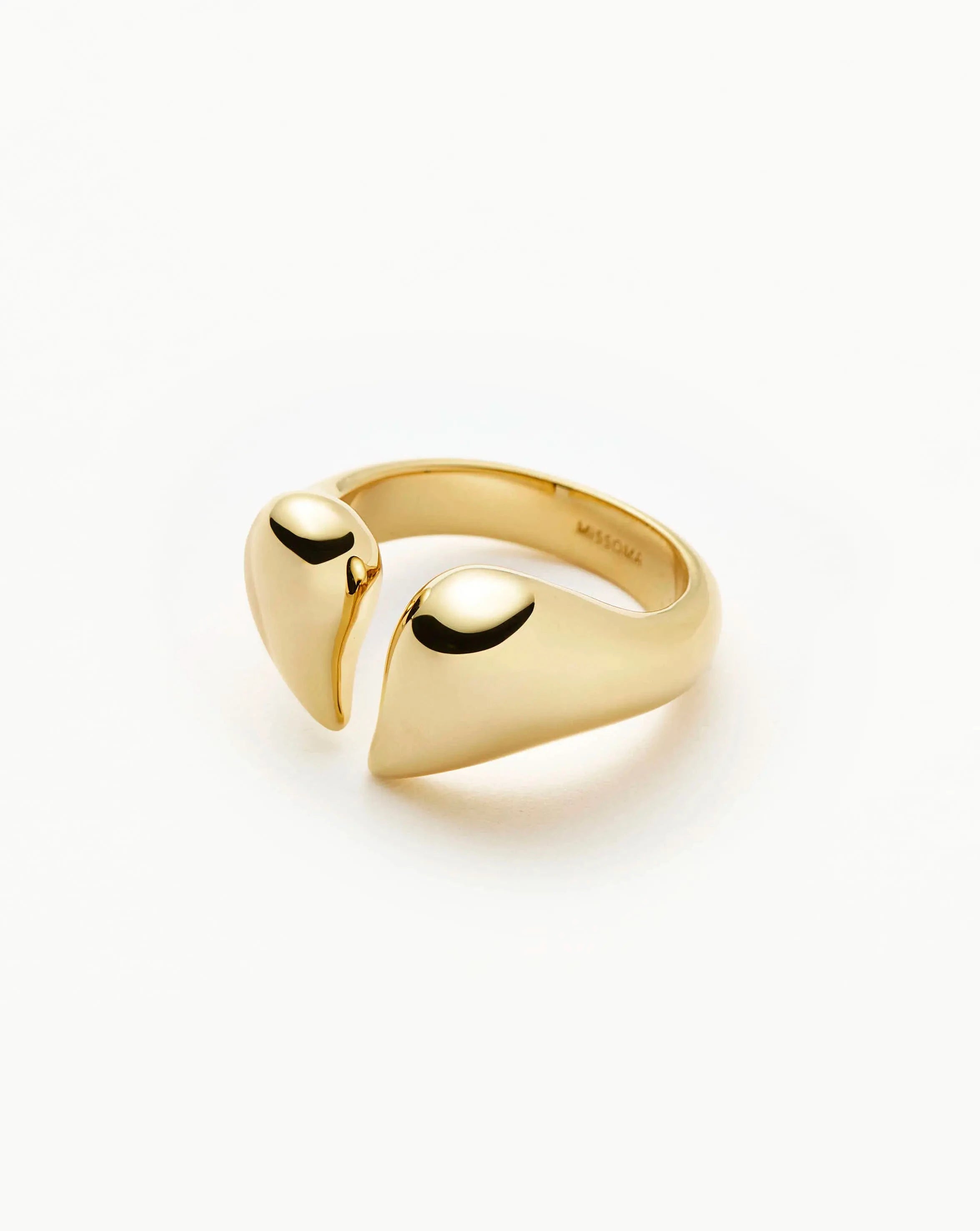 Molten Heartbreaker Statement Ring | 18k Gold Plated Ring Missoma 